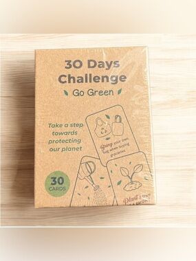 2/$25 NEW 30 Days Challenge Eco-Friendly Cards Go Green Environmental Activism